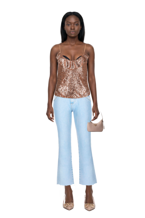 Outfit re-edition 2005 nubuck and saffiano leather mini-bag and vlogo signature slingback pumps