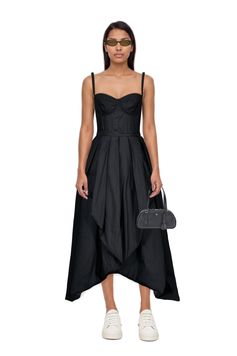 Outfit medium friday curved tote bag and oval-frame sunglasses