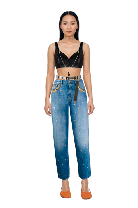 Outfit pinko top and drop-pendant necklace