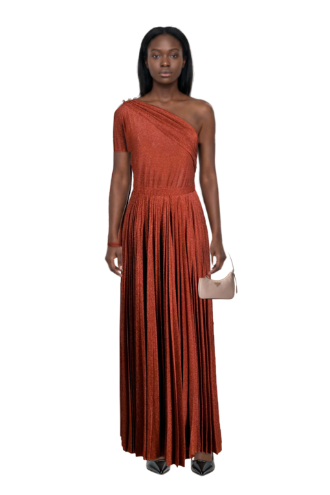 Outfit re-edition 2005 nubuck and saffiano leather mini-bag and decollete slingback pointed-toe pumps