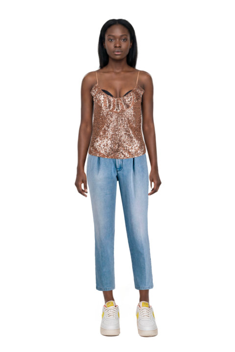 Outfit air force 1 '07 lx "white/phantom/pearl white/yell" sneakers and pinko top