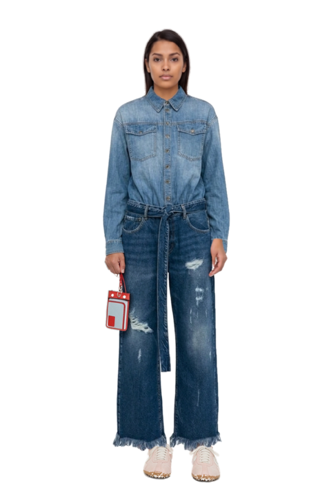 Outfit x jacquemus moon shoe sneakers and pinko jumpsuit