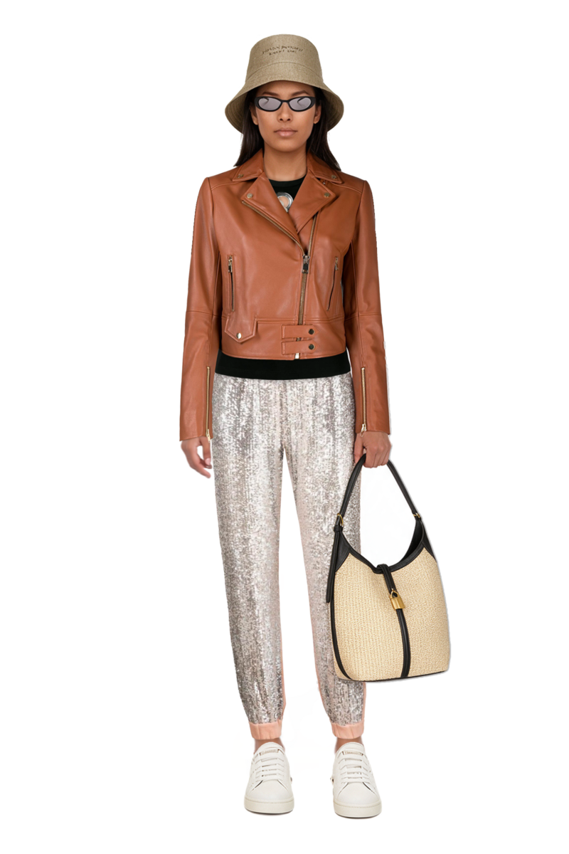 Outfit siena raffia tote bag and cat-eye sunglasses