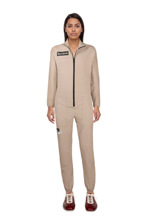 Outfit leren leather ballerina sneakers and 23 tracksuit