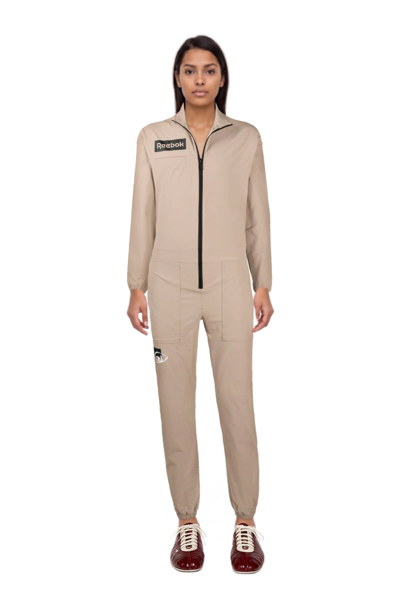 Outfit leren leather ballerina sneakers and 23 tracksuit