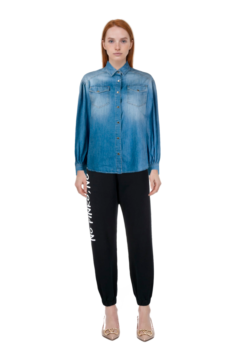 Outfit vlogo signature slingback pumps and pinko shirt