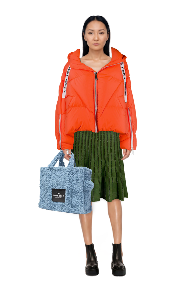 Outfit pinko dress and 23 down jacket