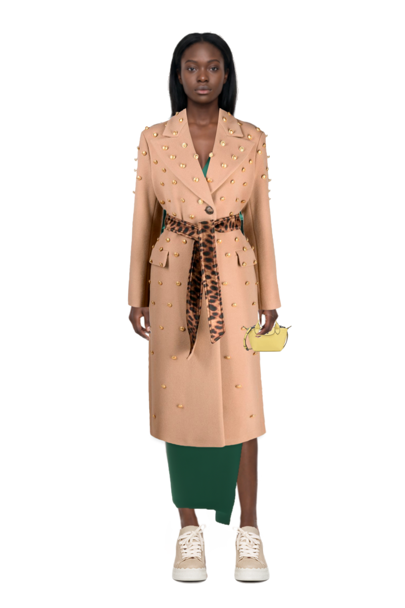 Outfit le pliage xtra xs handbag and venezia ruffled one-shoulder maxi dress