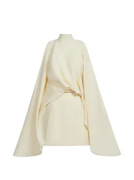 Taller Marmo  Bacall high-neck draped dress
