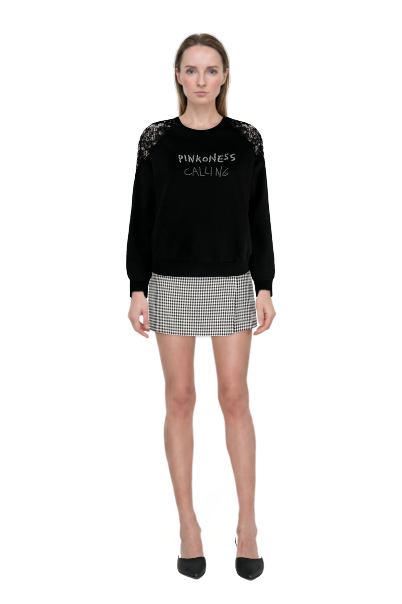 Outfit le cœur pointed-toe mules and pinko skirt