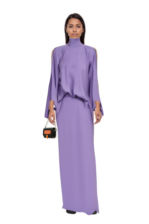 Outfit bacall  high neck dress and 23 bag