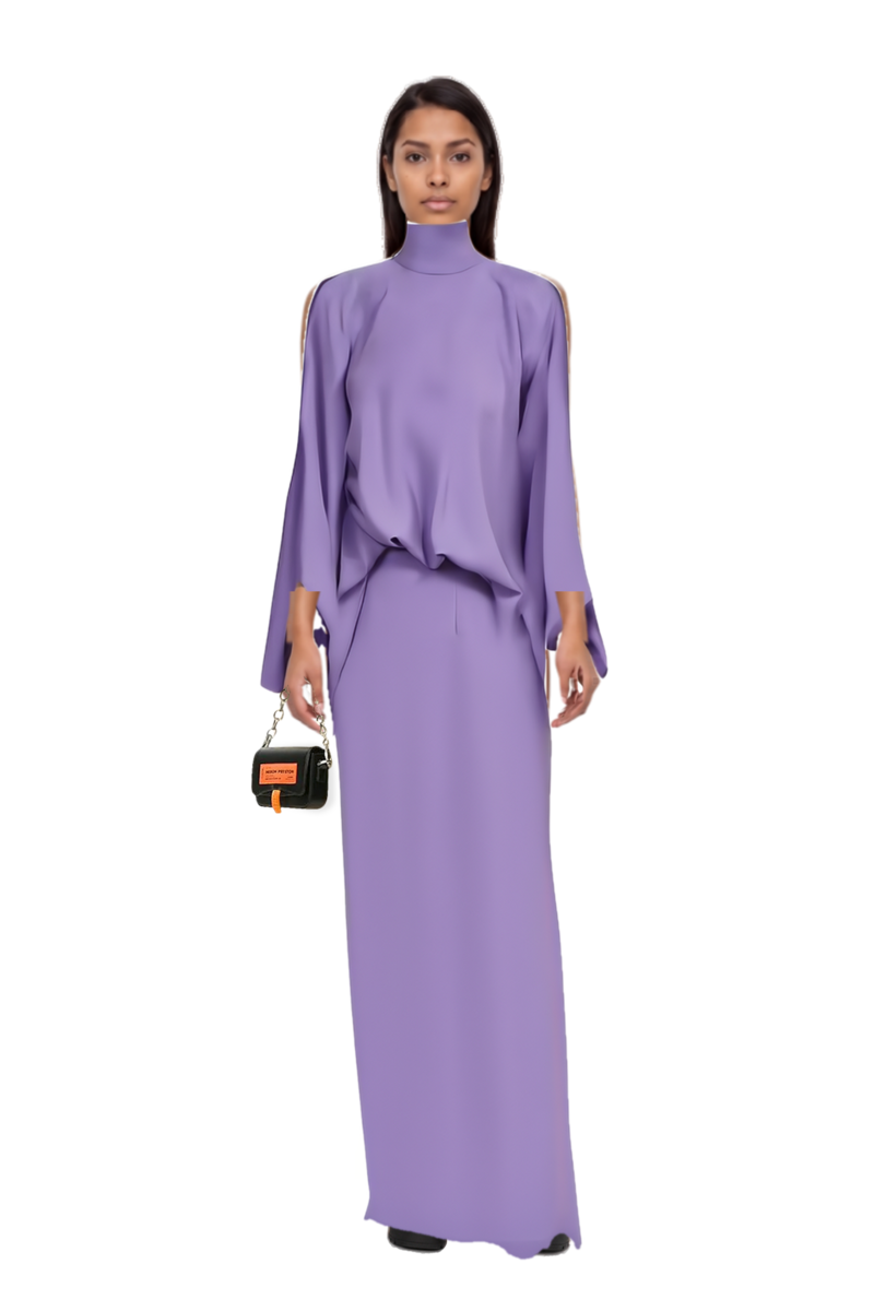 Outfit bacall  high neck dress and 23 bag
