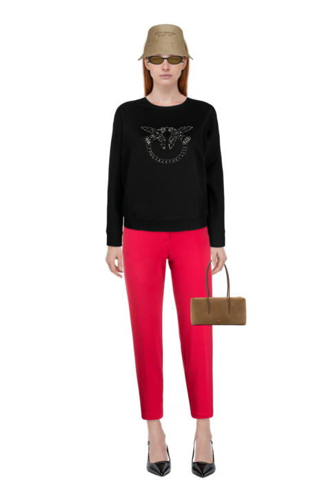 Outfit decollete slingback pointed-toe pumps and stockholm suede shoulder bag