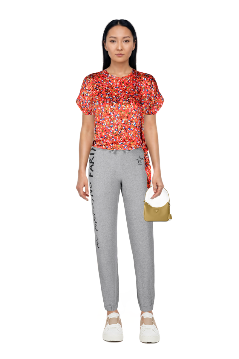 Outfit pinko blouse and re-edition 2005 saffiano leather mini-bag