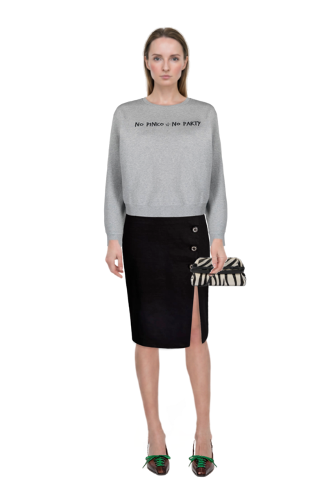 Outfit lace-up pointed-toe pumps and zebra-print leather clutch bag