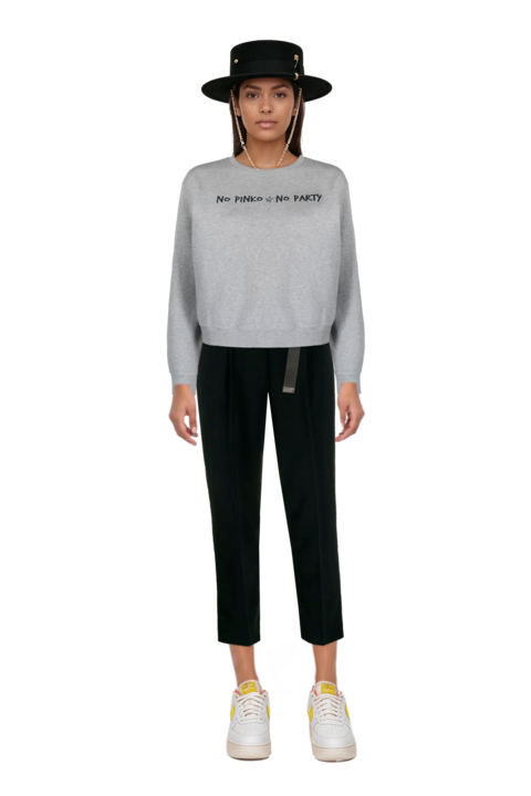 Outfit pinko sweatshirt and air force 1 '07 lx "white/phantom/pearl white/yell" sneakers