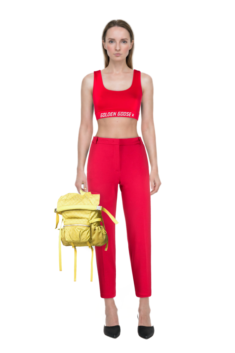 Outfit le cœur pointed-toe mules and pinko trousers