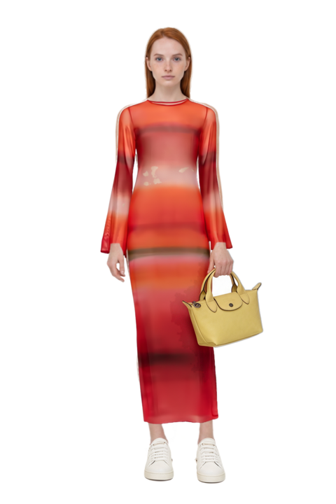 Outfit le pliage xtra xs handbag and nora bell-sleeve cover up