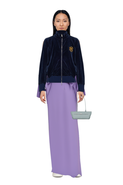 Outfit bacall  high neck dress and new york grained leather shoulder bag