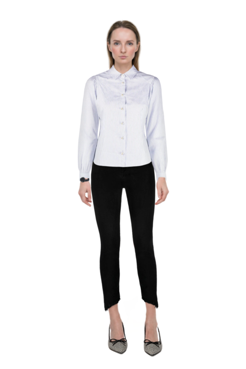 Outfit scarlett 50 pumps and pinko shirt