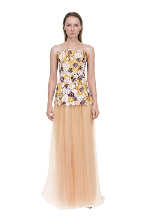 Outfit drop-pendant necklace and 80mm vrushali pumps