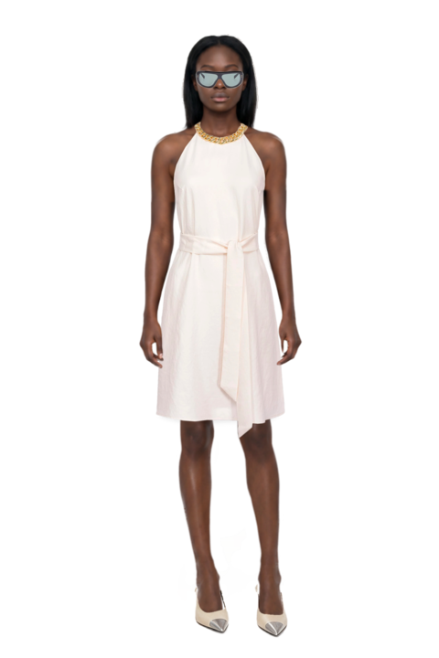 Outfit geometric-frame sunglasses and cassandre-plaque pumps