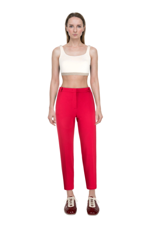 Outfit leren leather ballerina sneakers and pinko top