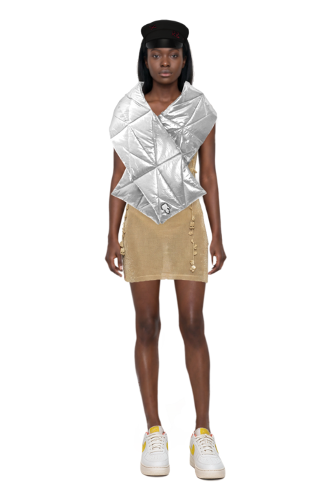 Outfit alonza dress and air force 1 '07 lx "white/phantom/pearl white/yell" sneakers
