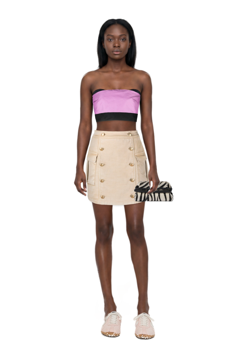Outfit x jacquemus moon shoe sneakers and zebra-print leather clutch bag