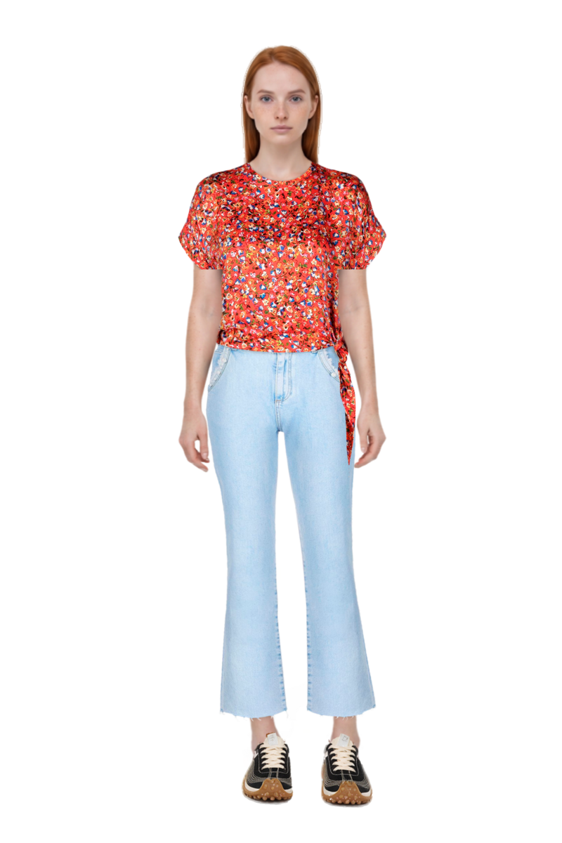 Outfit mesh mirage sneakers and pinko blouse