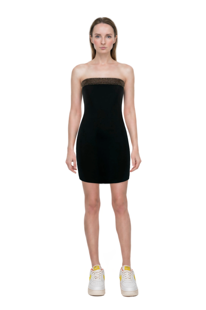 Outfit air force 1 '07 lx "white/phantom/pearl white/yell" sneakers and pinko dress