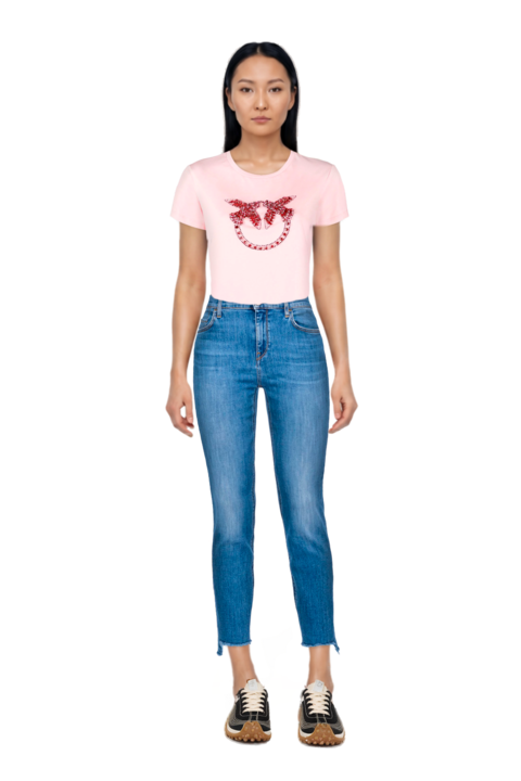 Outfit mesh mirage sneakers and pinko t-shirt