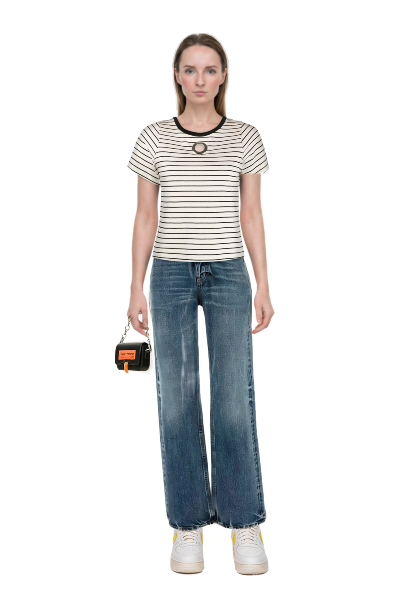 Outfit cotton jeans and air force 1 '07 lx "white/phantom/pearl white/yell" sneakers