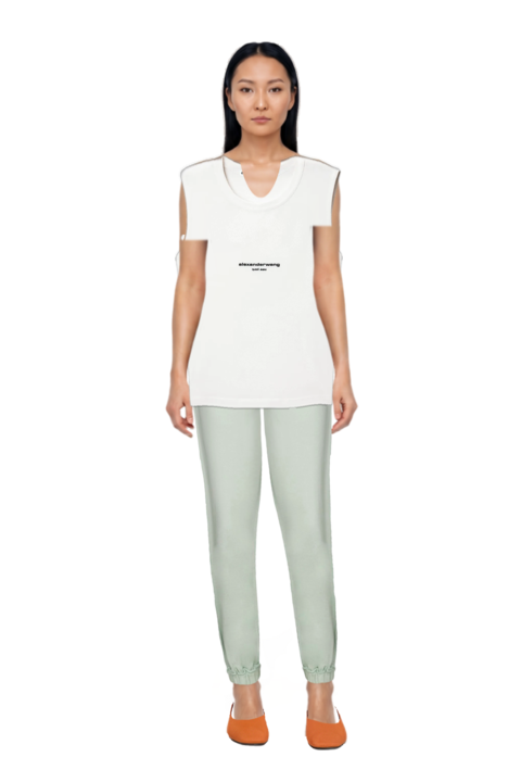 Outfit logo-print fitted tank top and 23 joggers