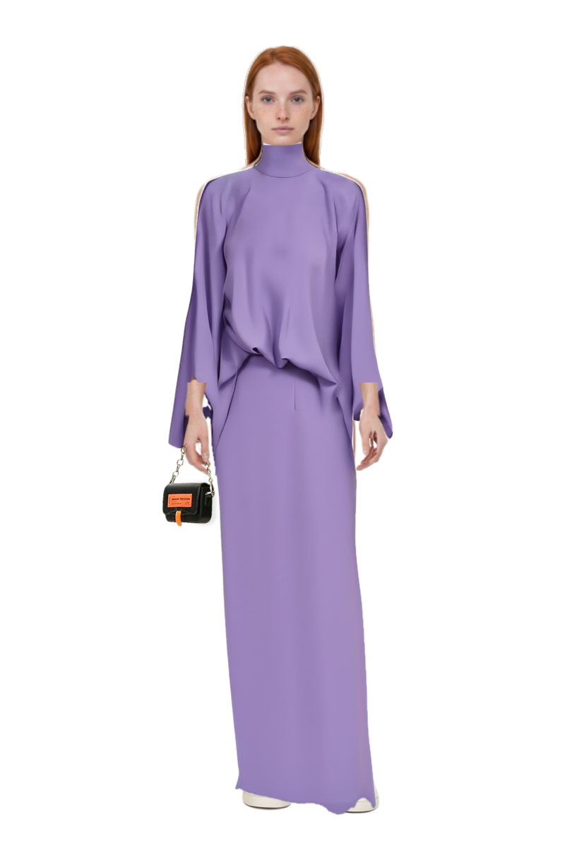 Outfit bacall  high neck dress and 23 bag
