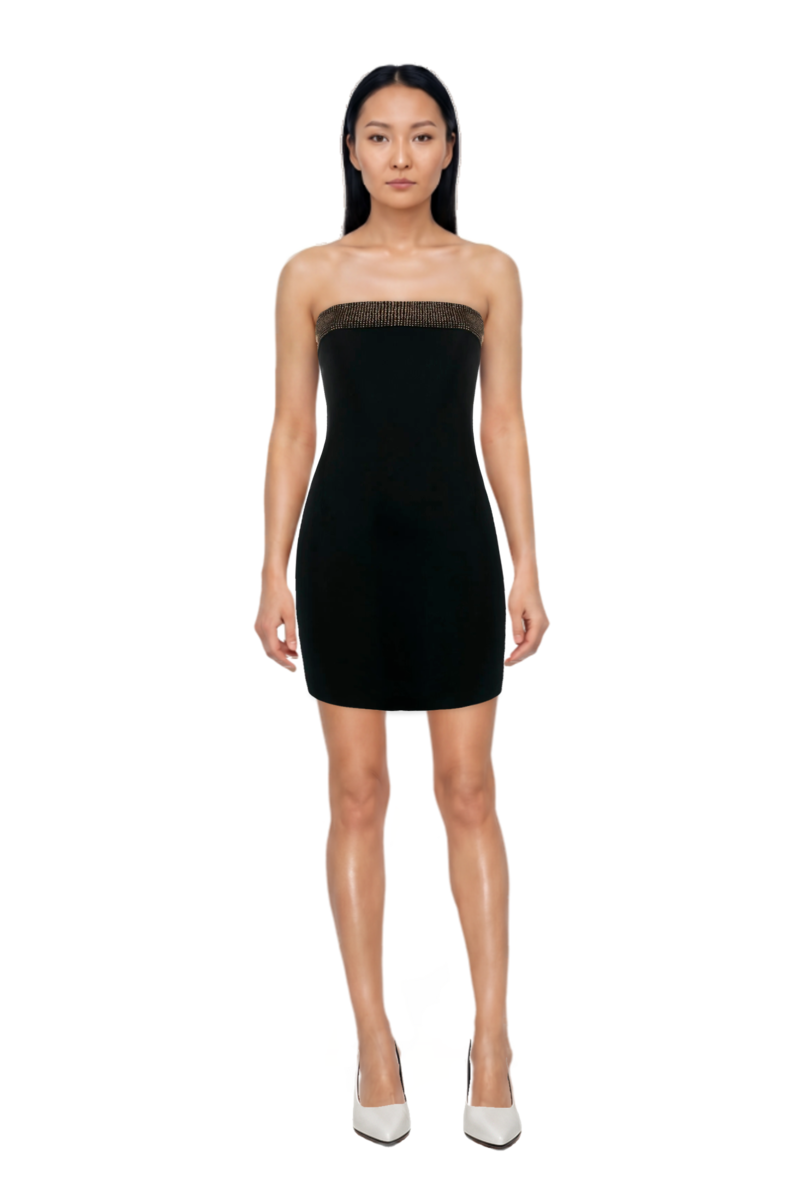 Outfit fame leather pumps and pinko dress