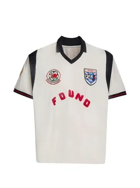 FOUND embroidered-patch panelled T-shirt