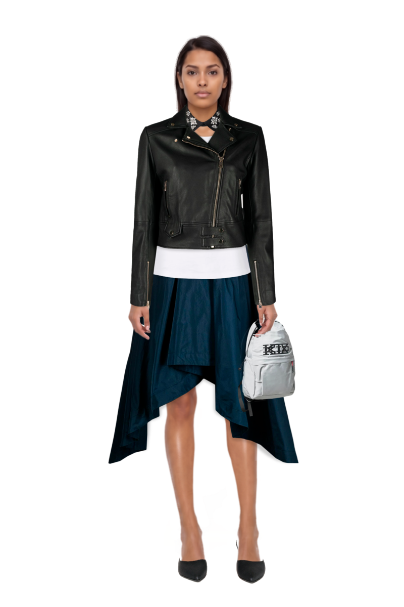 Outfit pinko skirt and le cœur pointed-toe mules