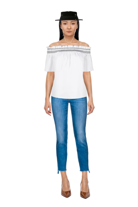 Outfit 80mm vrushali pumps and pinko blouse