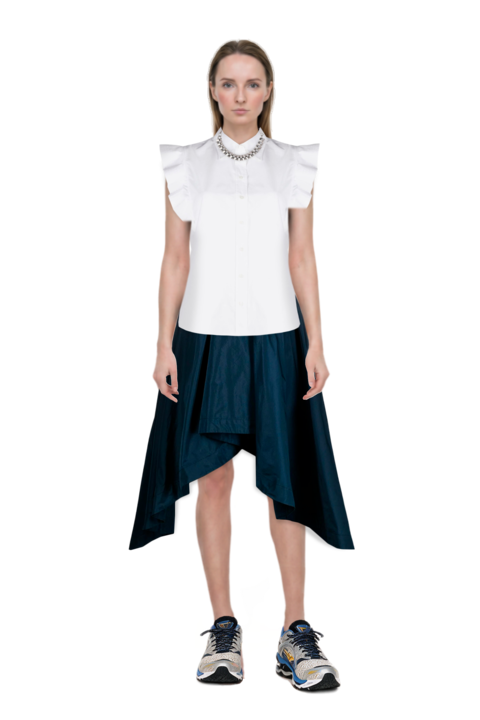 Outfit wave prophecy 1 sneakers and pinko skirt