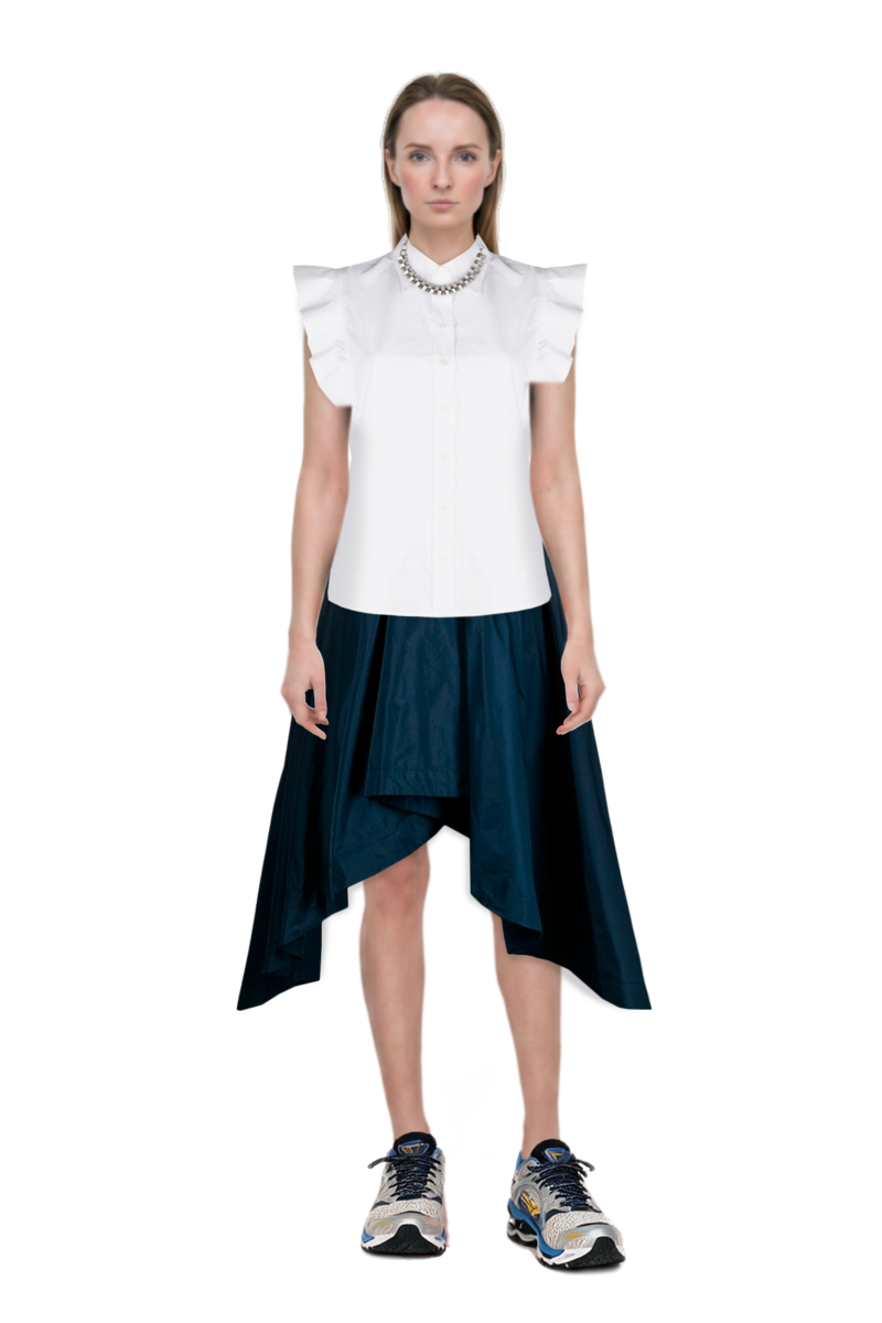 Outfit wave prophecy 1 sneakers and pinko skirt