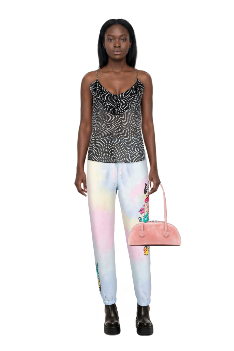 Outfit bessette leather tote bag and pinko top