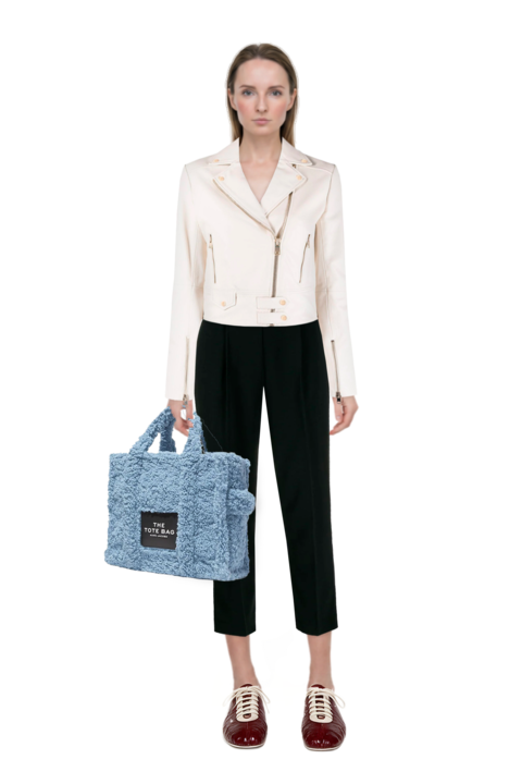 Outfit pinko top and leren leather ballerina sneakers