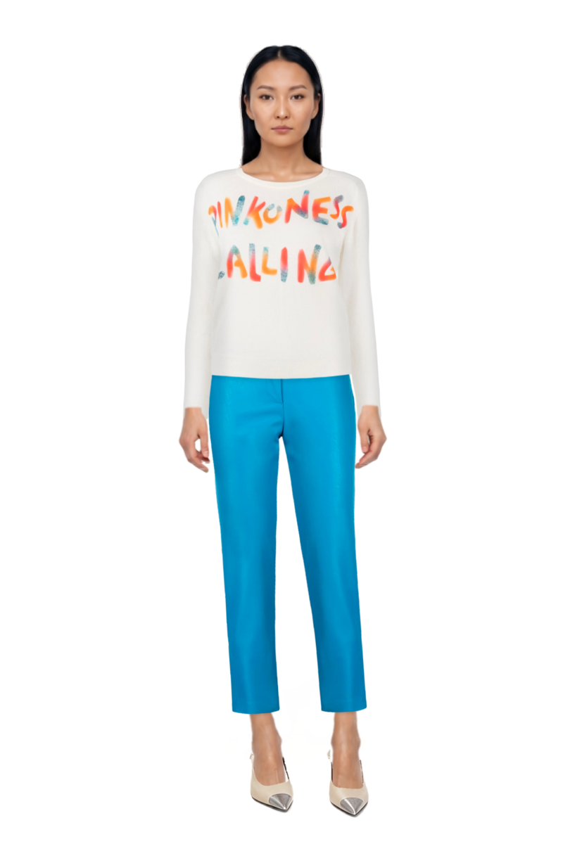 Outfit cassandre-plaque pumps and pinko sweater
