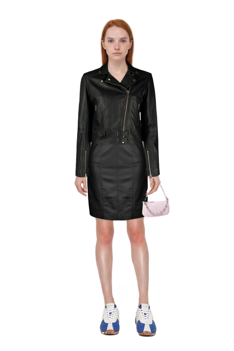 Outfit the 400 bleecker runner sneakers and pinko dress