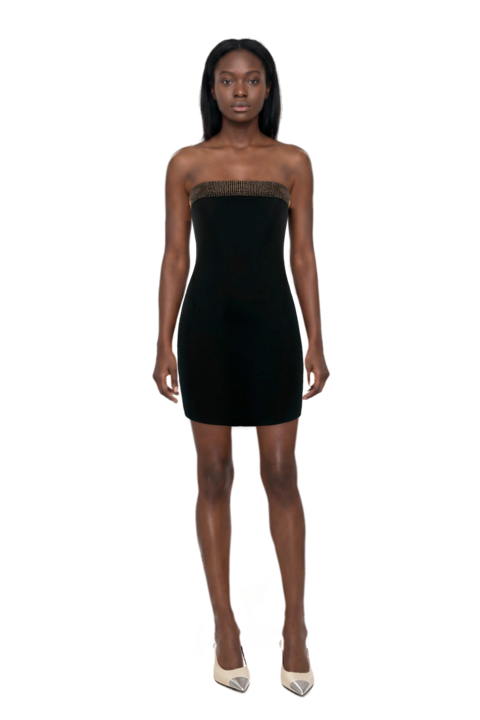 Outfit cassandre-plaque pumps and pinko dress