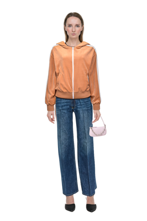 Outfit le cœur pointed-toe mules and pressed-crease straight-leg jeans