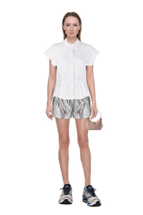 Outfit re-edition 2005 nubuck and saffiano leather mini-bag and wave prophecy 1 sneakers
