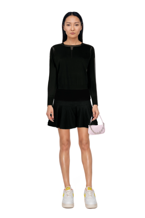 Outfit pinko trouser belt and air force 1 '07 lx "white/phantom/pearl white/yell" sneakers
