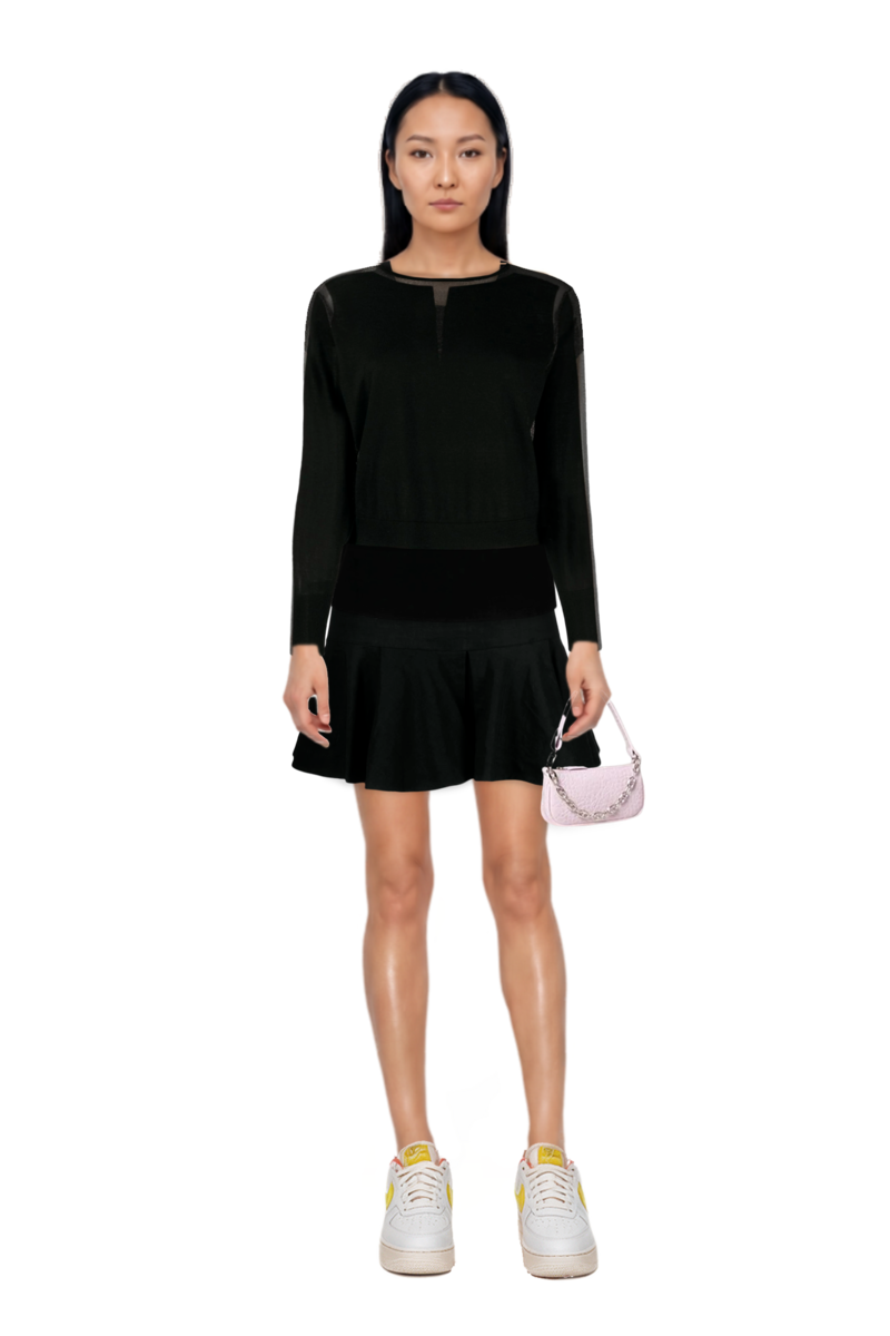 Outfit pinko trouser belt and air force 1 '07 lx "white/phantom/pearl white/yell" sneakers